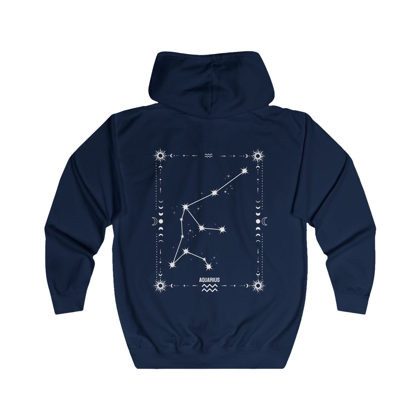 AQUARIUS – VESIMIES Vetoketjullinen Unisex Huppari