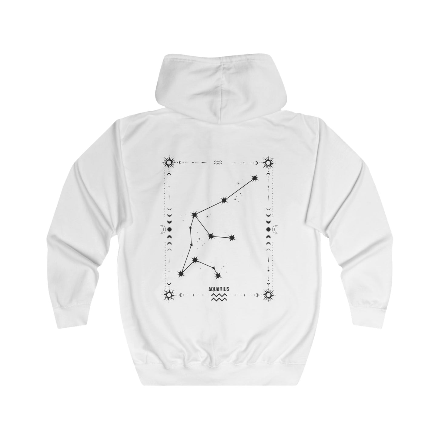 AQUARIUS – VESIMIES Vetoketjullinen Unisex Huppari