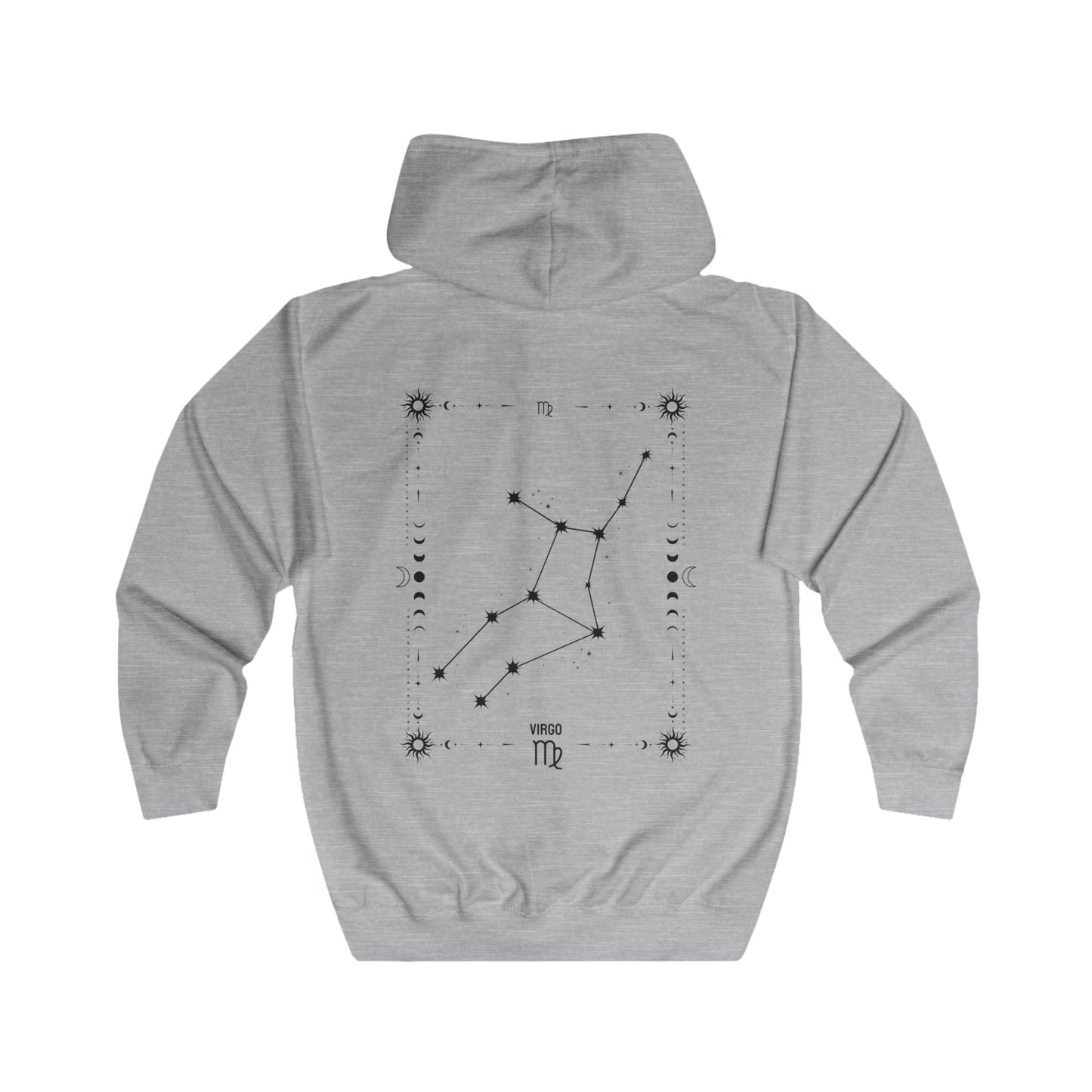 VIRGO –NEITSYT Vetoketjullinen Unisex Huppari