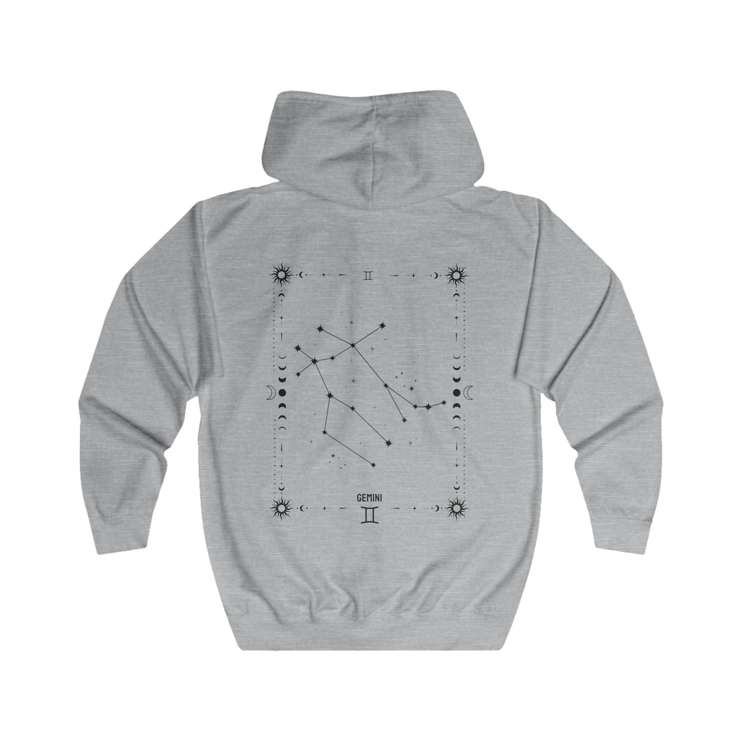 GEMINI – KAKSONEN Vetoketjullinen Unisex Huppari
