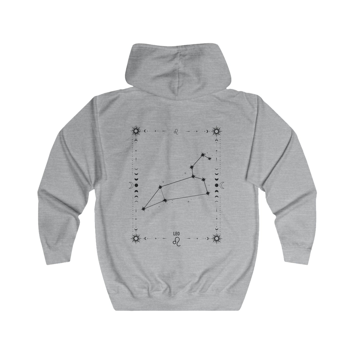 LEO –LEIJONA Vetoketjullinen Unisex Huppari